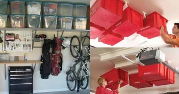 Otimize o espaco vertical da sua garagem com prateleiras e estantes