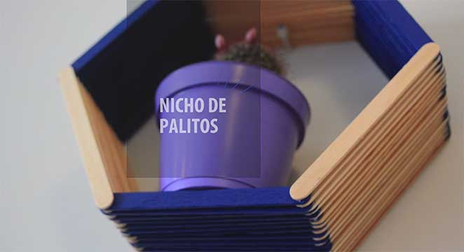 como fazer um nicho de parede com palitos de picole