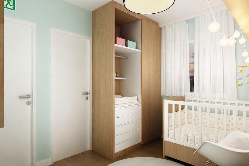 armario com trocador adaptável para bebe
